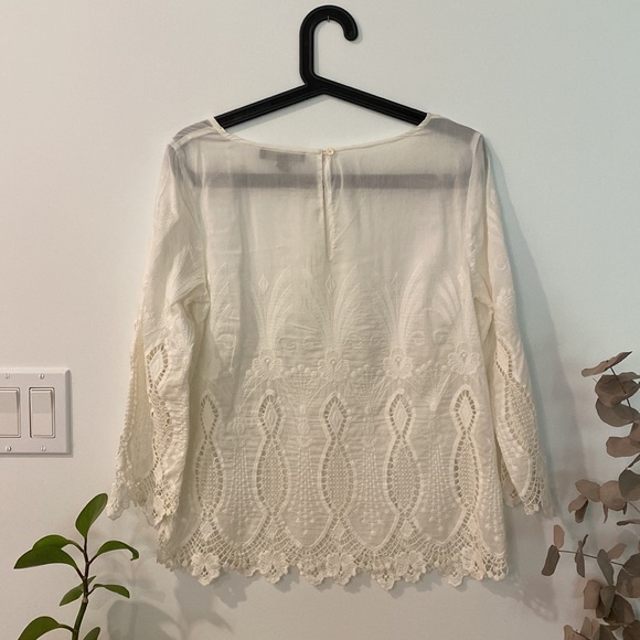 Beautiful white lace Banana Republic shirt - Picture 4 of 4